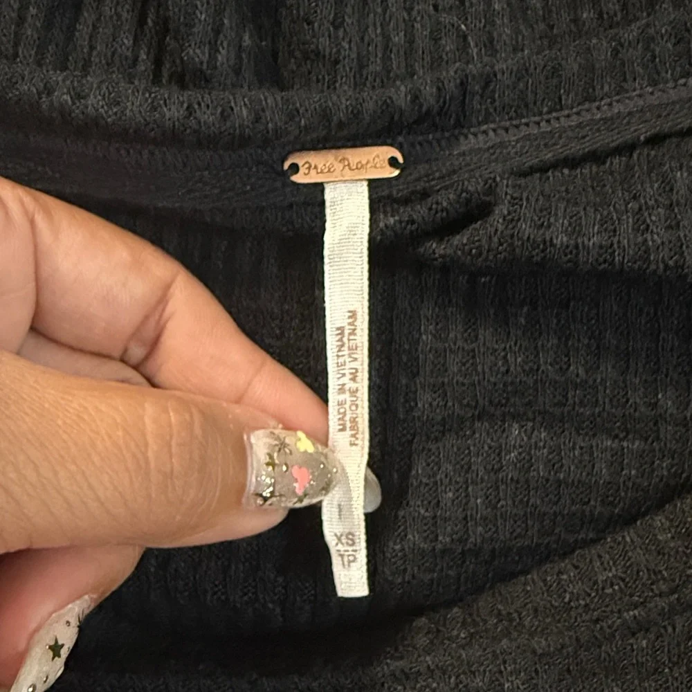 Free People Long Sleeve Crop Top